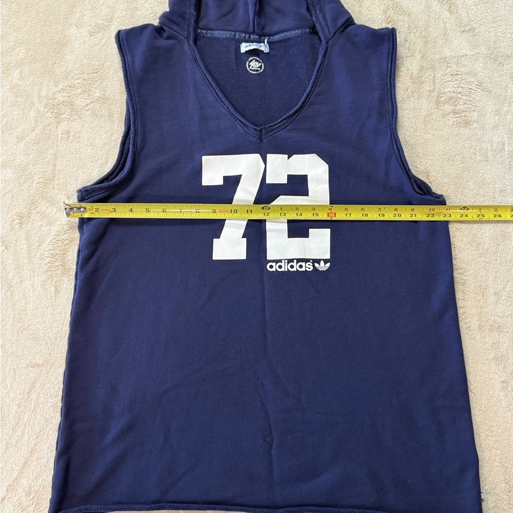 Adidas‎ Navy Sleeveless Hoodie - Picture 7 of 11